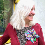 Funky Felt Brooch/ Hair Pin - Colourful Butterfly No1 - Parade Handmade