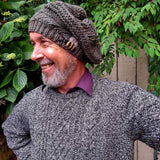 Slouchy Berets for men who love animals or nature details - Green - Bee - Parade Handmade 