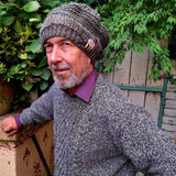 Slouchy Berets for men who love animals and nature details - Green - Bee - Parade Handmade 