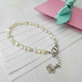 Pearl Bracelet with Crystal Detail by Lapanda Designs - Parade Handmade