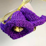 Bells Christmas Decoration in Purple, By Ditsy Designs - Parade Handmade West of Ireland