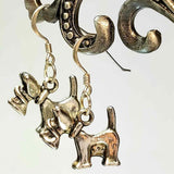 Dog Charm Earrings in Silver by Lapanda Designs - Parade Handmade