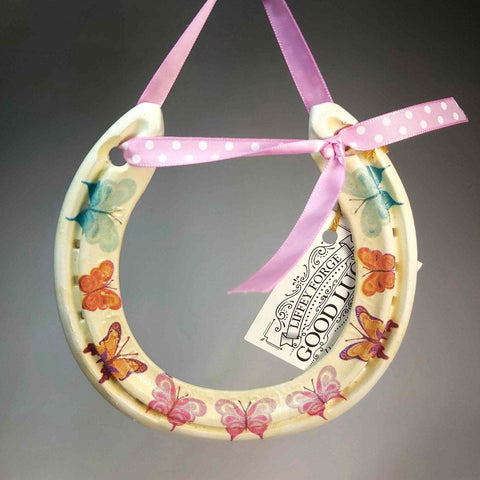 Lucky Horseshoe with Butterflies by Liffey Forge - Parade Handmade