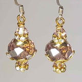 Pink Crystal Earrings - Vintage Affair - By Lapanda Designs - Parade Handmade Co Mayo