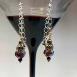 Purple Crystal Deco Drop Earring, By Lapanda Designs. Parade-Handmade-Newport